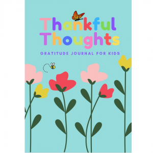 thankful thoughts gratitude journal flower cover