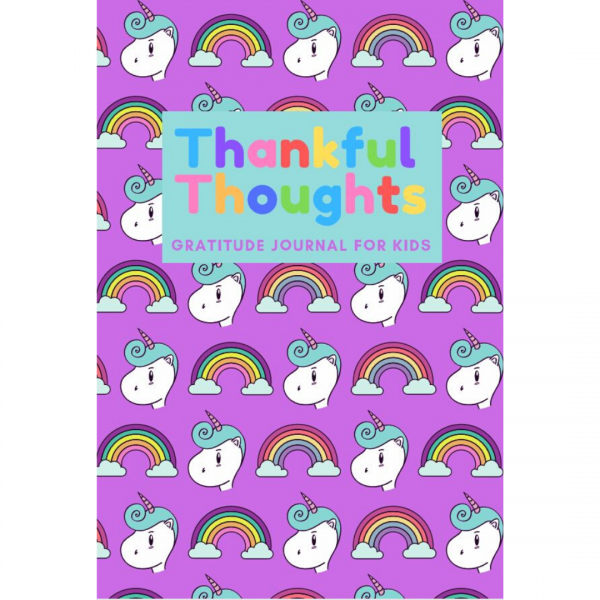 unicorn gratitude journal cover