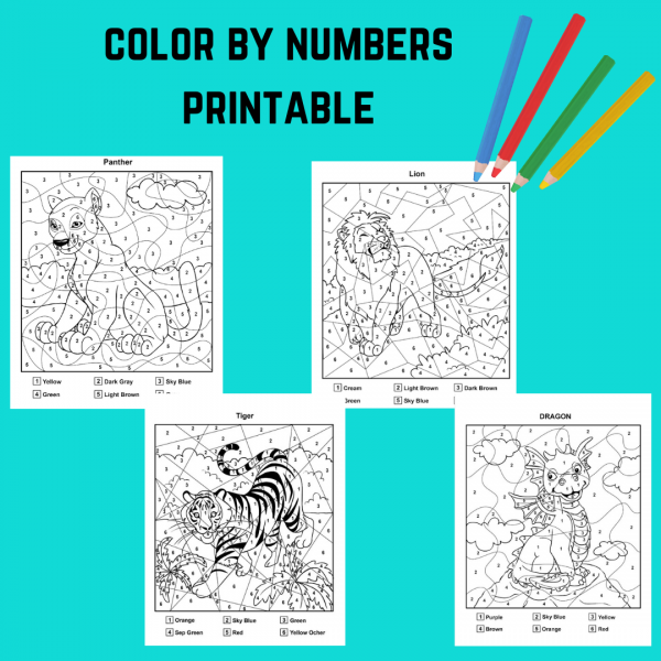 color by number printable