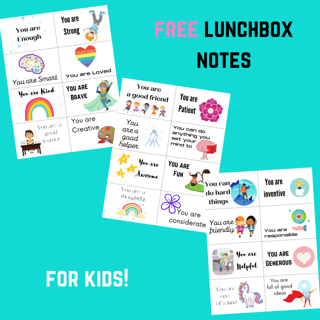 free lunchbox notes for kids