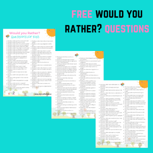 free would you rather questions printable pdf
