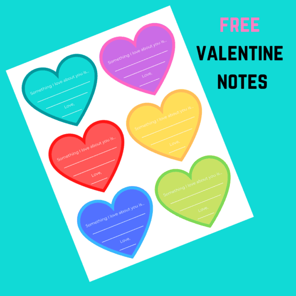 free valentine notes